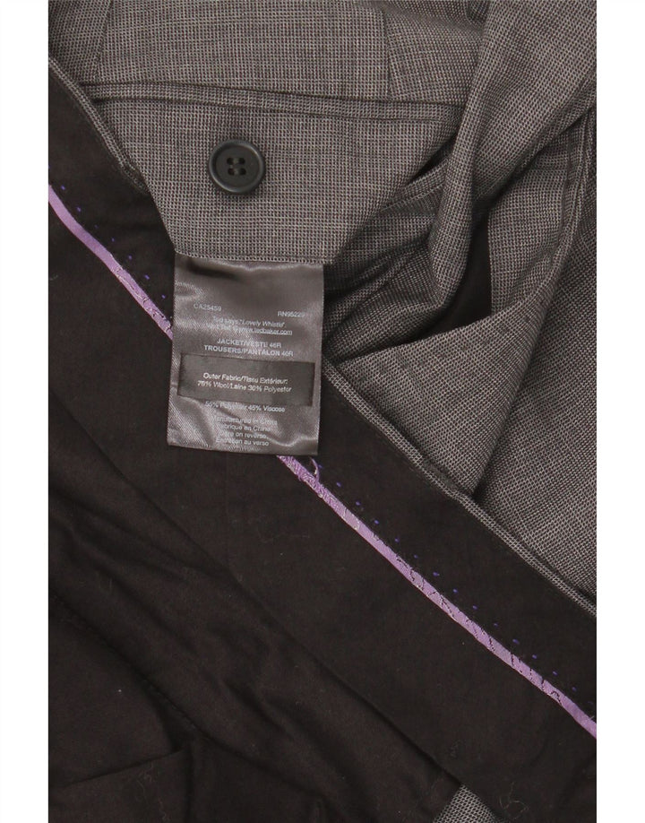 TED BAKER Pantaloni drepti pentru bărbați L40 L32 Lână gri