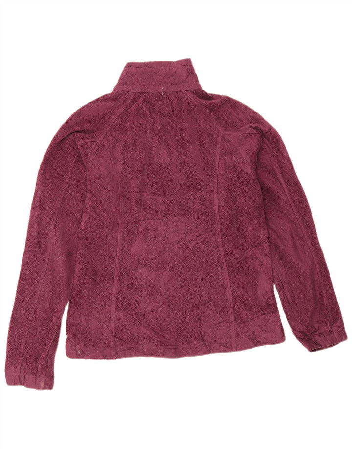 Jachetă fleece Columbia pentru femei UK 14 Medium Burgundy Poliester