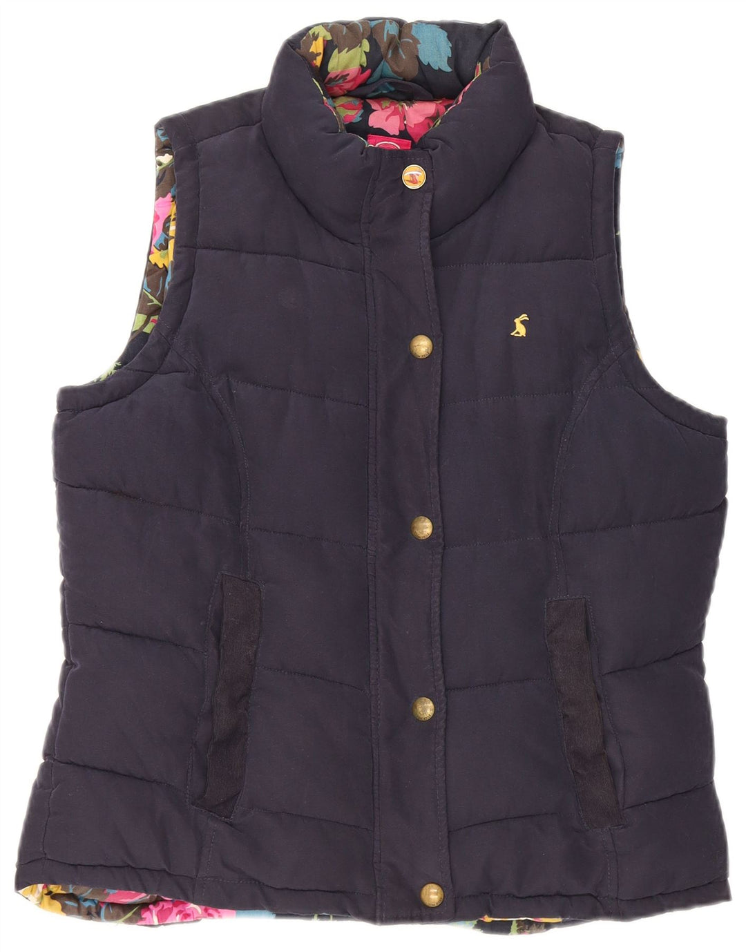 Gilet căptușit pentru femei JOULES UK 12 Medium Bleumarin Poliester