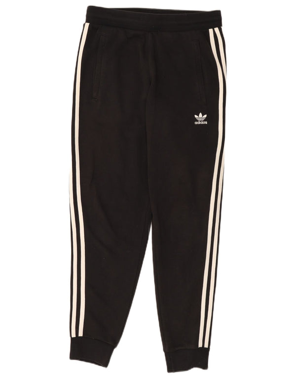 Pantaloni de trening pentru femei ADIDAS Joggeri UK 14 Bumbac mediu negru
