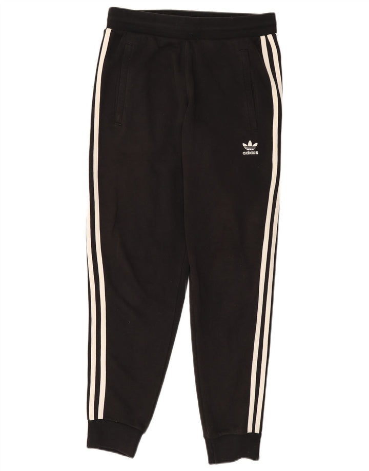 Pantaloni de trening pentru femei ADIDAS Joggeri UK 14 Bumbac mediu negru