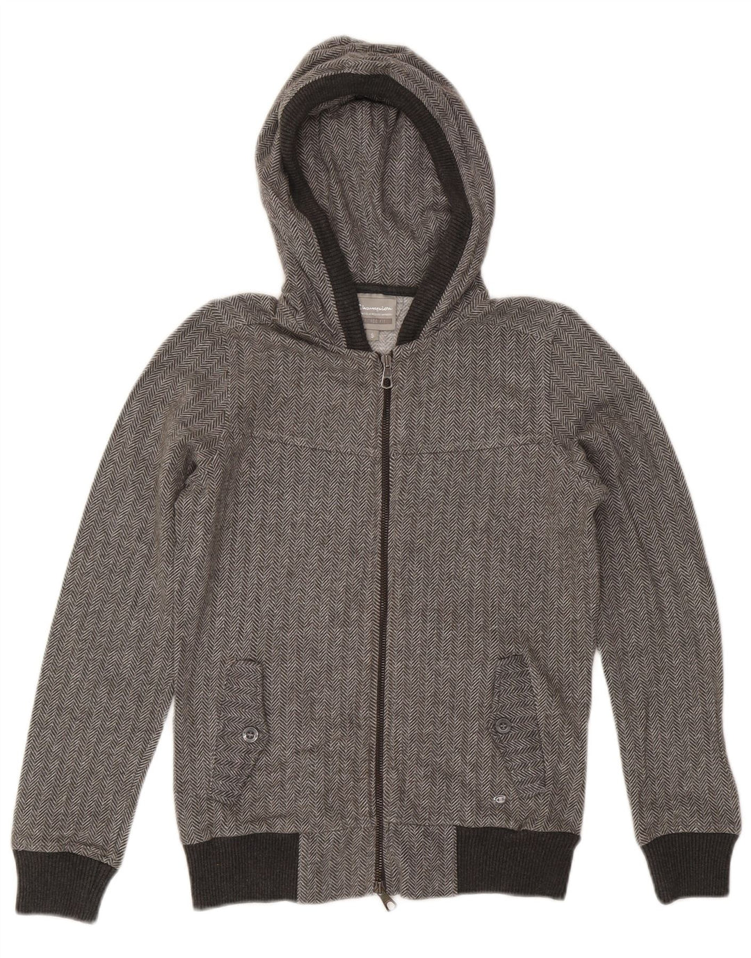 Pulover pentru femei CHAMPION Heritage Fit, cu fermoar, UK 10, gri mic