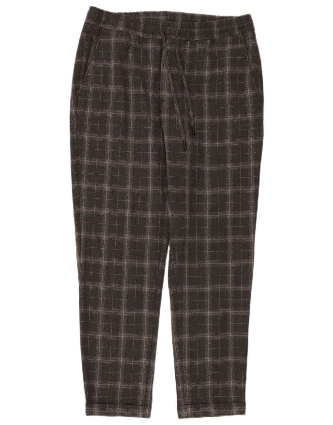 Pantaloni chino conici pentru bărbați Zara Mediu L31 L30 Gri Check