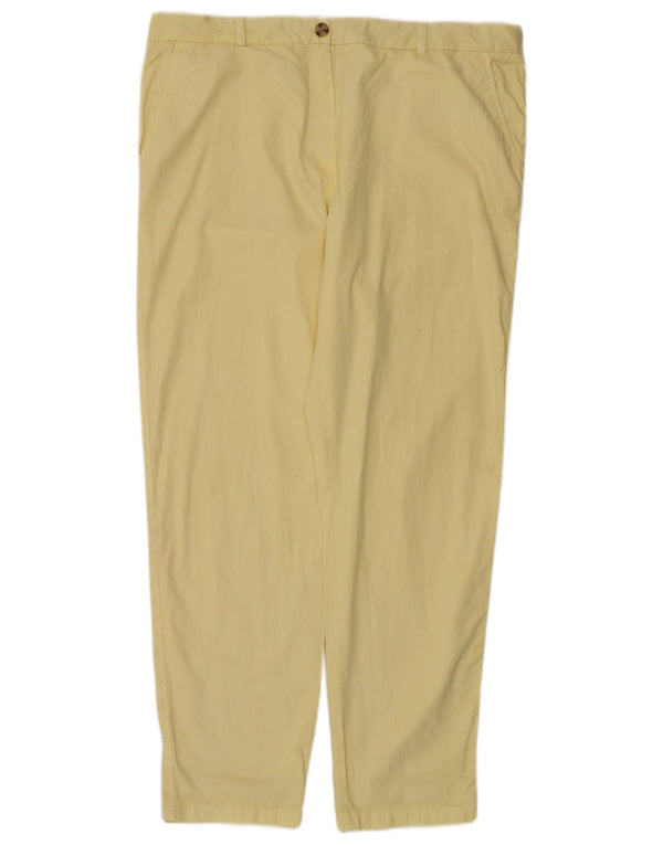 Pantaloni chino drepti pentru femei Marks & Spencer UK 18 XL W38 L30 Galben