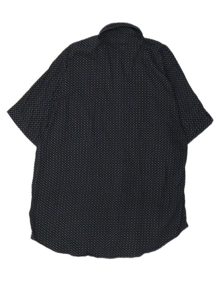 TOM TAILOR Mens Short Sleeve Shirt XL Navy Blue Spotted Cotton Vintage Tom Tailor and Second-Hand Tom Tailor from Messina Hembry 