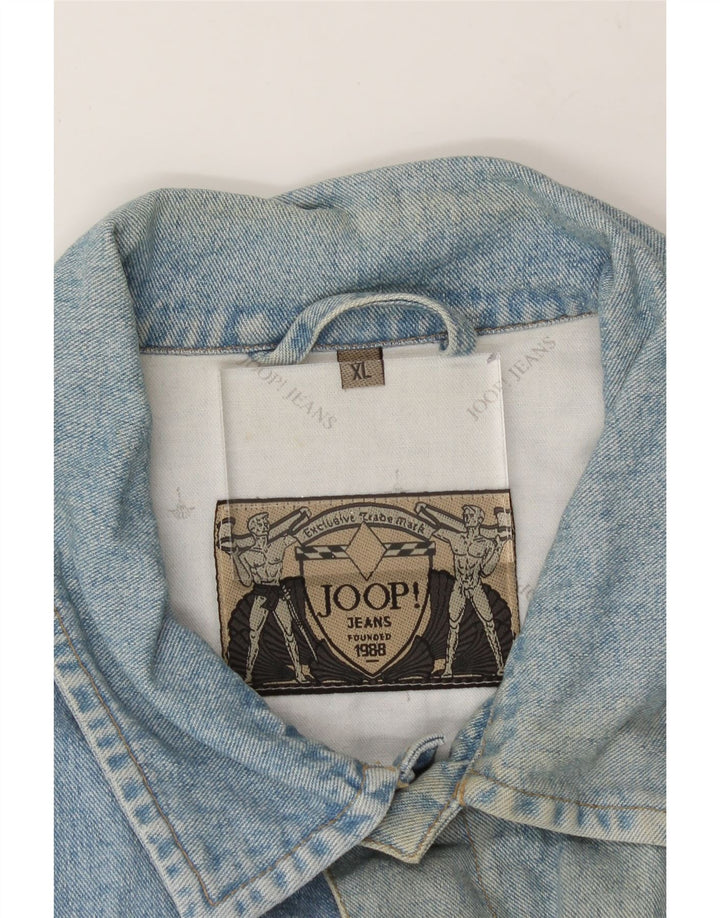 JOOP Mens Denim Jacket UK 42 XL Blue Cotton Vintage Joop and Second-Hand Joop from Messina Hembry 
