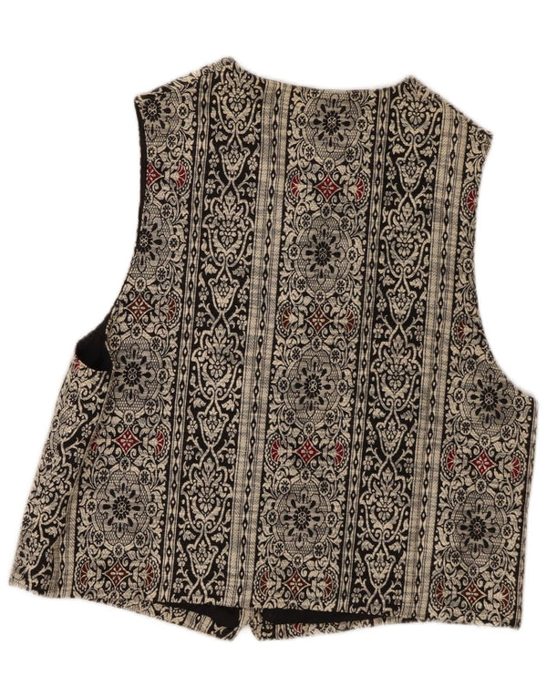 Vestă Arianna pentru femei UK 14 Medium Black Paisley Microfibres