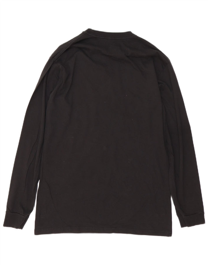 Top cu grafică cu mânecă lungă pentru bărbați Vans, bumbac negru mediu, fluture