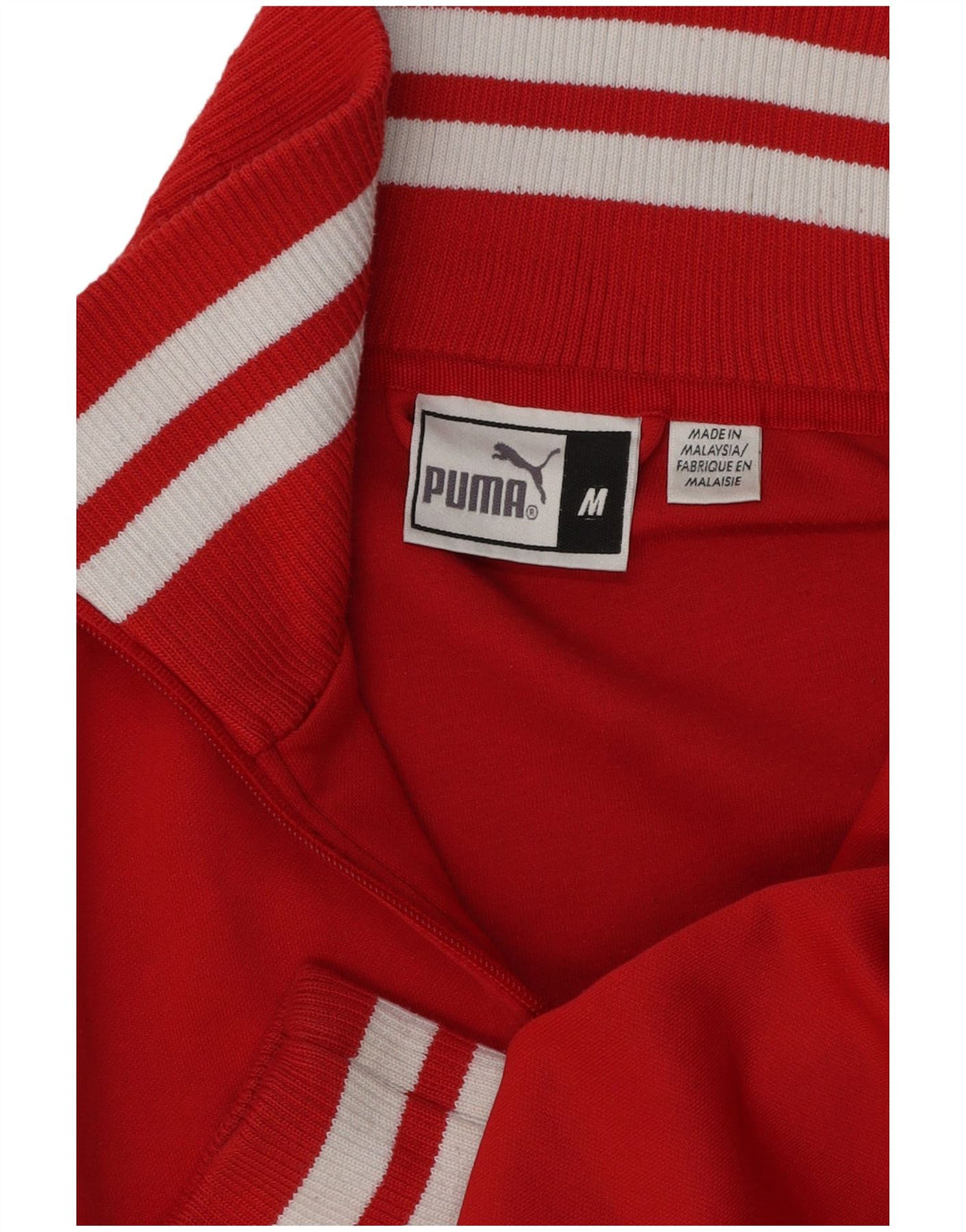 Jachetă de trening Puma pentru femei UK 14 Medium Red Colorblock Poliester