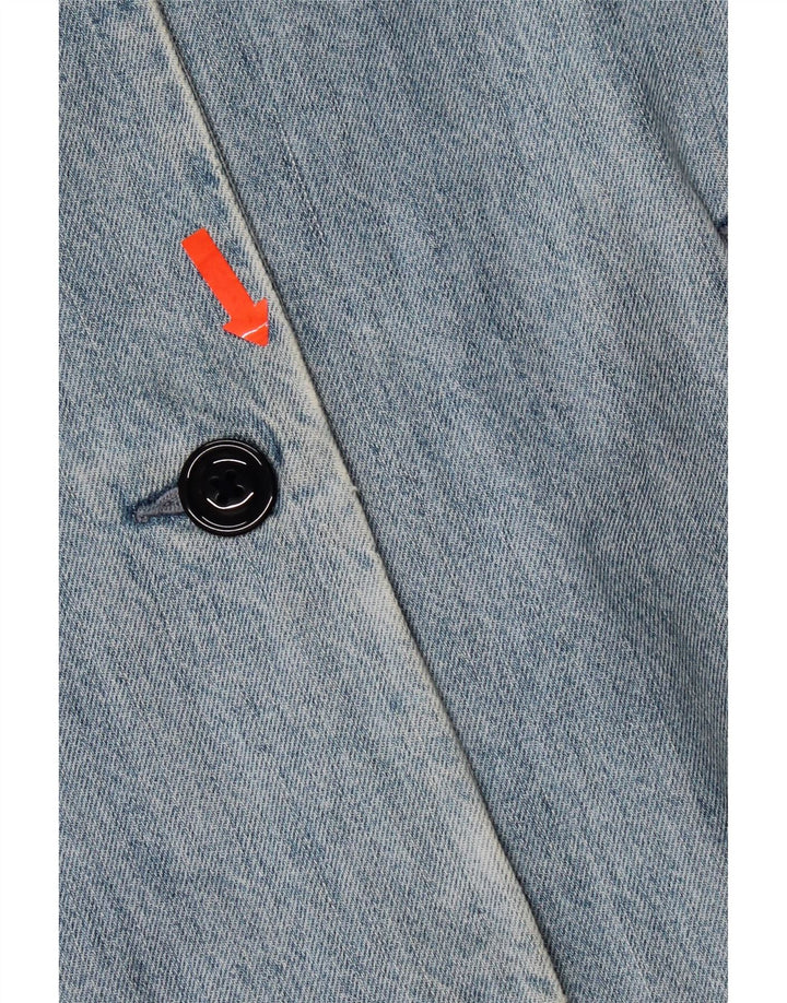 Levi's Mantocă supradimensionată de blugi pentru femei, UK 10, bumbac albastru mic