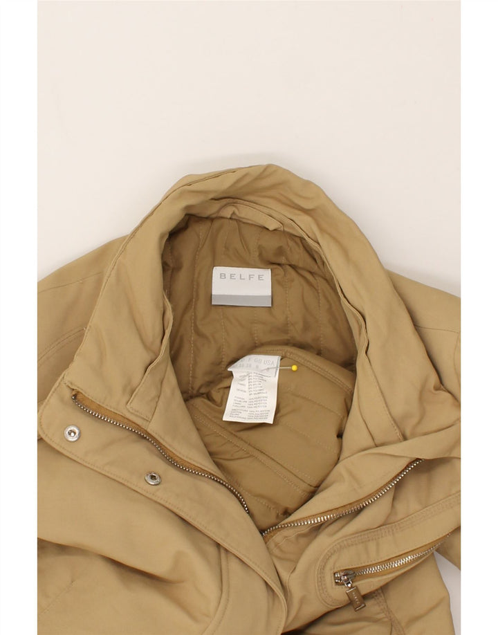 BELFE Womens Windbreaker Jacket UK 8 Small Beige Polyamide Vintage Belfe and Second-Hand Belfe from Messina Hembry 