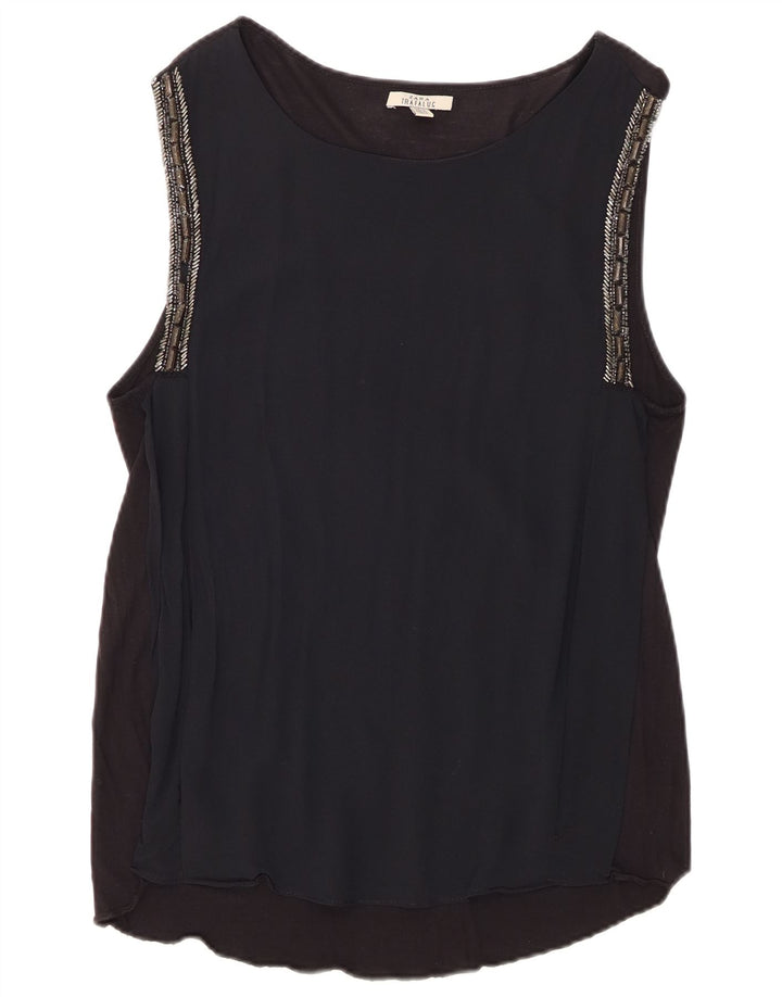 Bluză fără mâneci pentru femei Zara UK 12 Medium Black