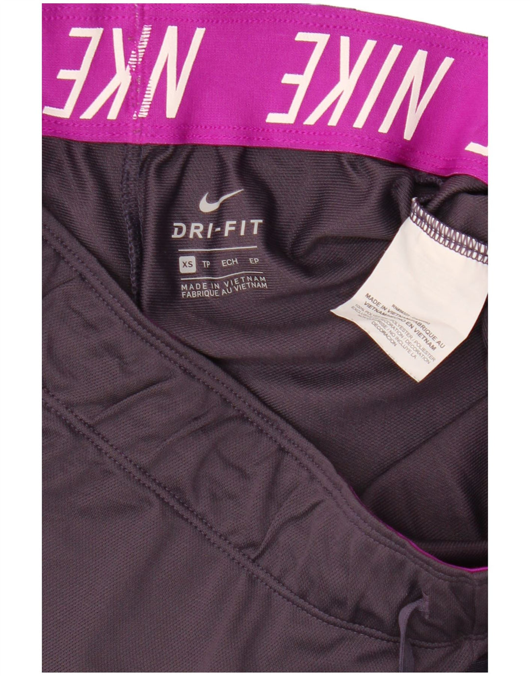 Pantaloni scurti sport NIKE Dri Fit pentru femei UK 6 XS Poliester violet