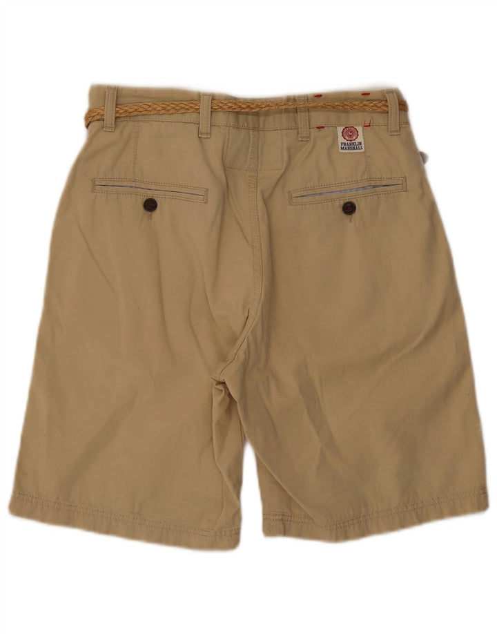 Pantaloni scurți chino pentru bărbați Franklin Marshall W30, bumbac mediu bej