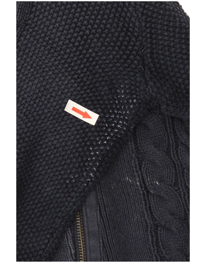 Pulover cardigan cu autograf pentru femei Marks & Spencer UK 14 mare bleumarin