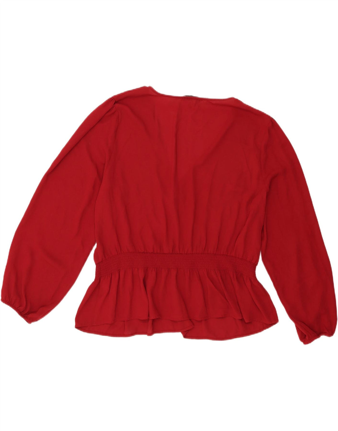 Bluză cu mânecă lungă pentru femei Oasis, Marea Britanie 22 3XL, Poliester Bordeaux