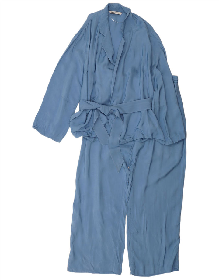 Set 2 piese Zara femei UK 20 2XL W40 L31 Blue Viscose