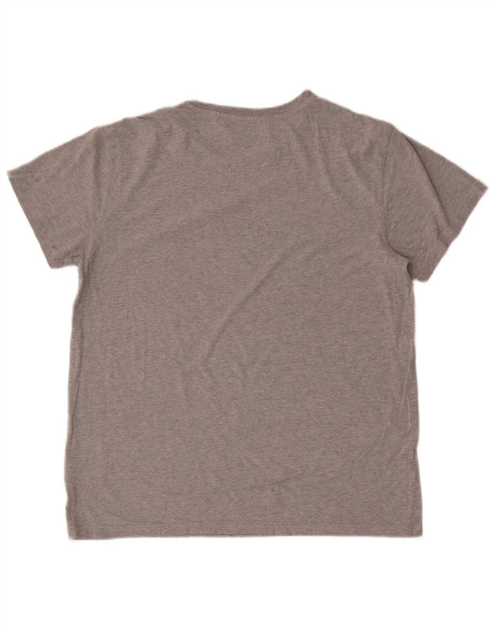 Tricou pentru bărbați Lee Top mare din bumbac gri
