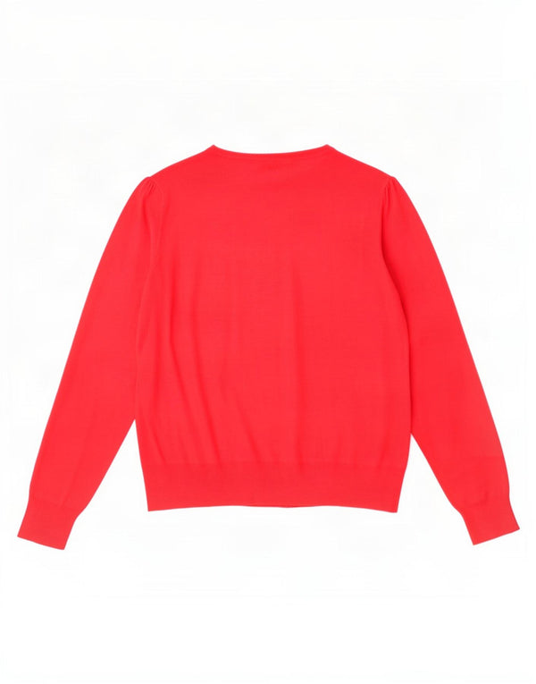 Pulover cardigan pentru femei Marks & Spencer UK 24 4XL Red Viscose