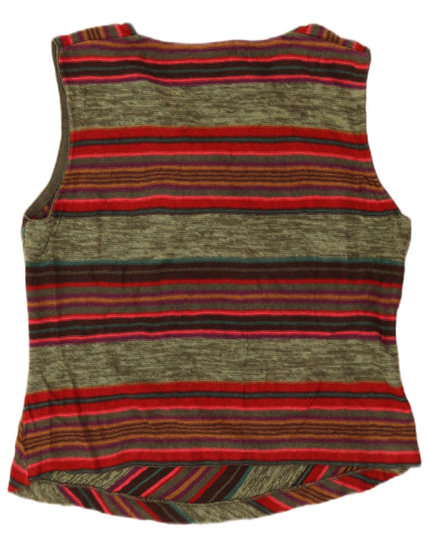 Crop Top fără mâneci pentru femei Chaps UK 18 XL, in dungi verzi