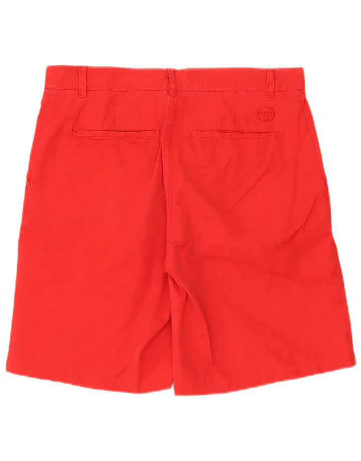Sergio Tacchini Pantaloni scurți chino pentru bărbați IT 48 Medium W32 Bumbac roșu