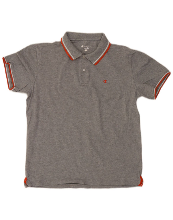 Tricou polo pentru bărbați Champion Heritage Fit, mare, gri, bumbac