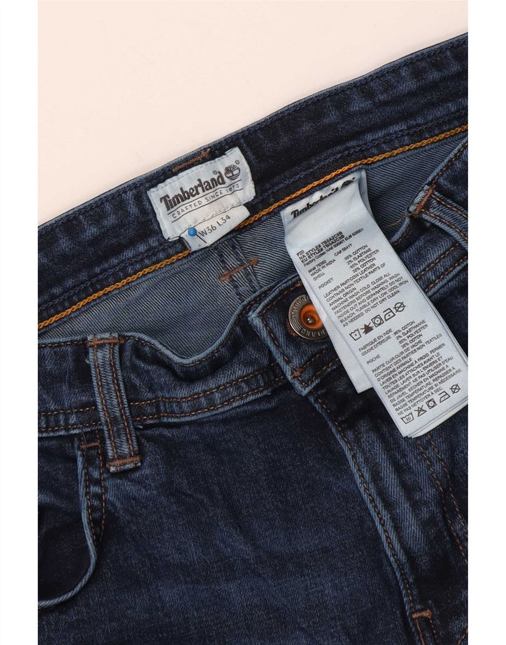 Blugi drepti pentru bărbați Timberland W36 L34 bumbac bleumarin