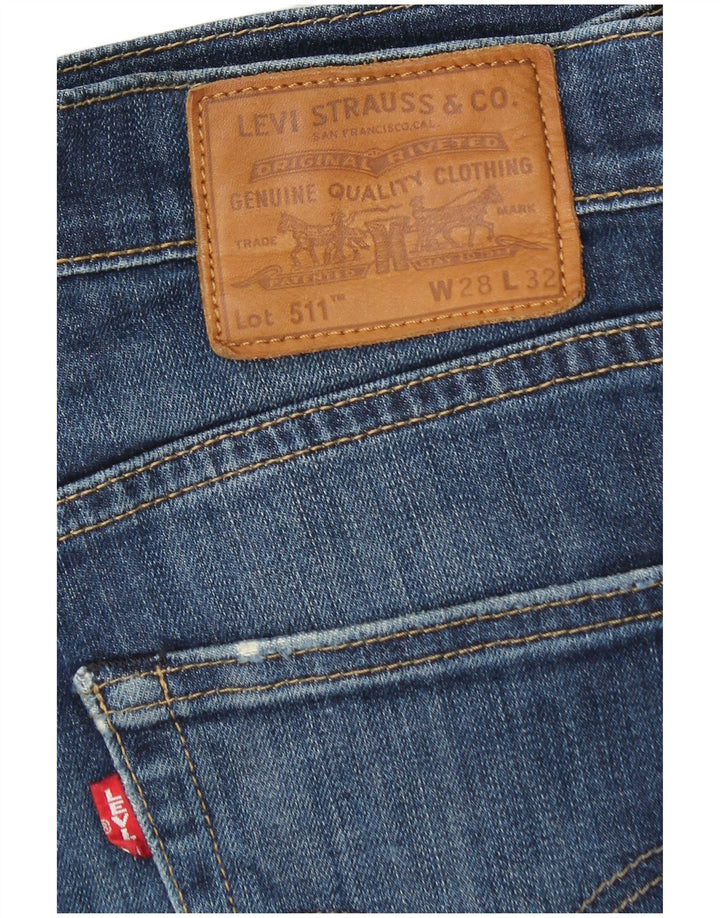 Blugi Levi's 511 Slim pentru bărbați W28 L32 Bumbac albastru