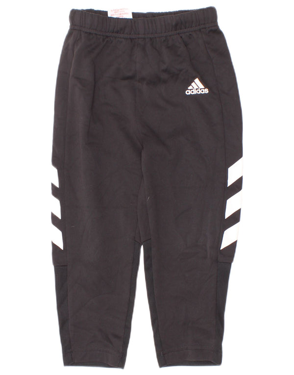 Pantaloni de trening cu grafic pentru băieți Adidas 2-3 ani, negru, color block