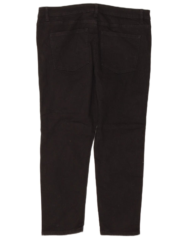 MARKS & SPENCER Blugi subțiri Lily pentru femei UK 18 XL W36 L26 bumbac negru