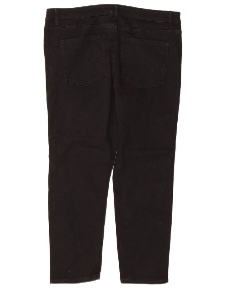 MARKS & SPENCER Blugi subțiri Lily pentru femei UK 18 XL W36 L26 bumbac negru