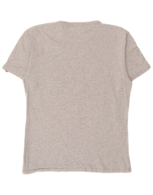 Levi's Womens T-Shirt Top UK 12 Medium Gri Bumbac