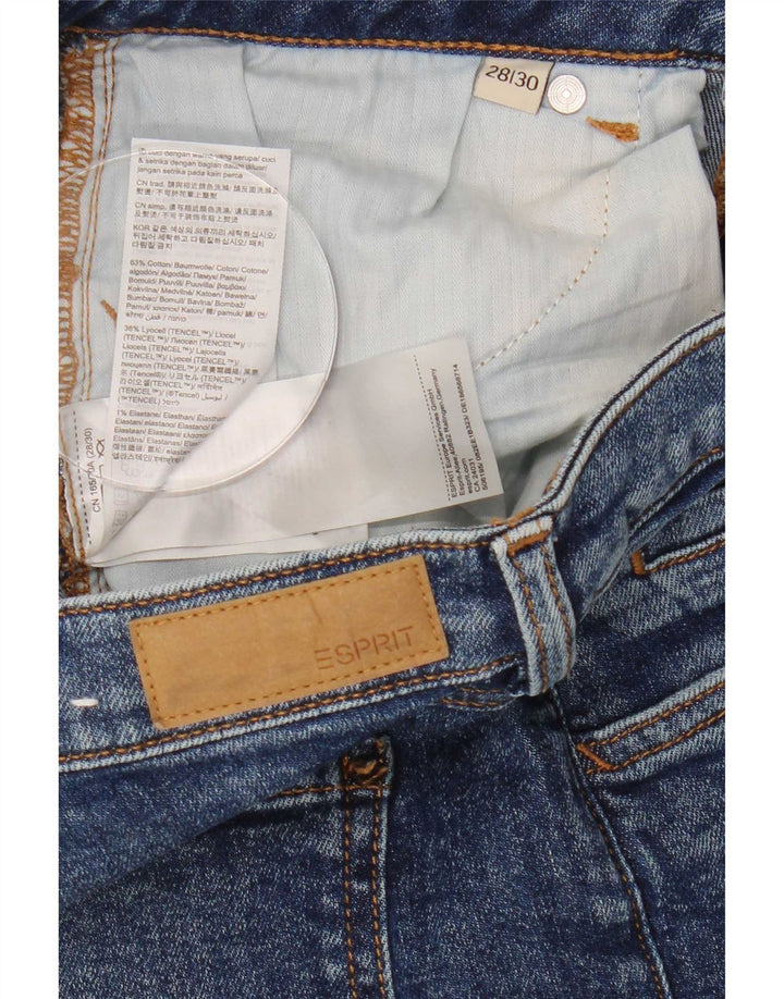 Esprit Blugi Drepți Femei L28 L30 Bumbac Albastru