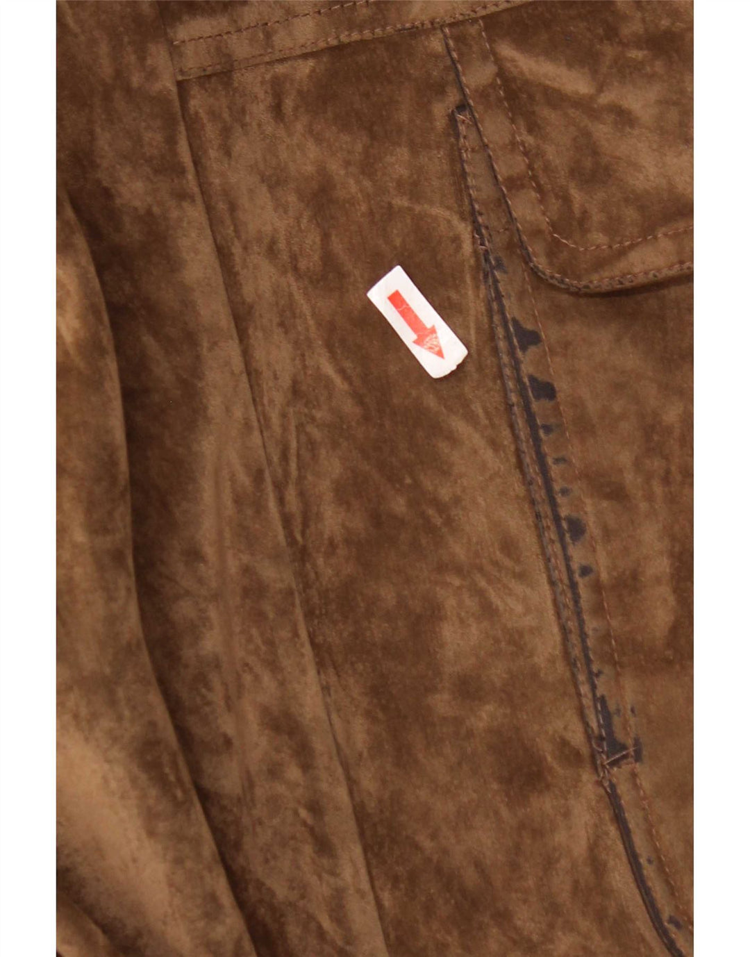 Jachetă Bomber Vintage Bărbați din Velour IT 52 XL Maro Mătase