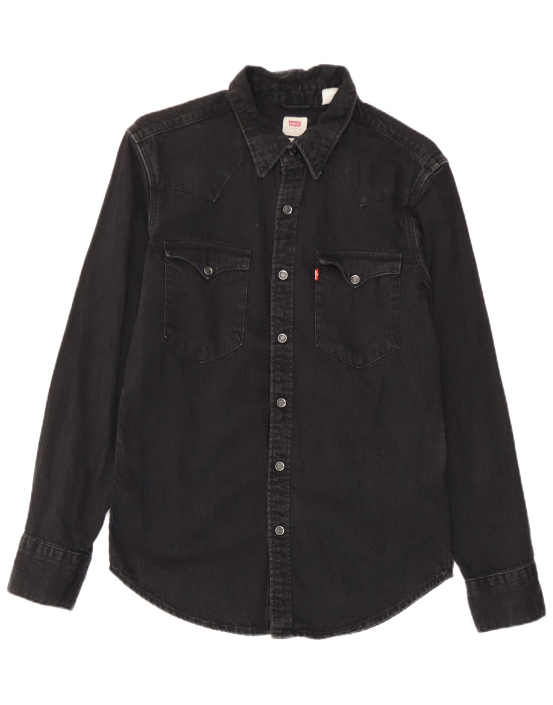 Cămașă de blugi standard pentru bărbați Levi's, bumbac negru mic