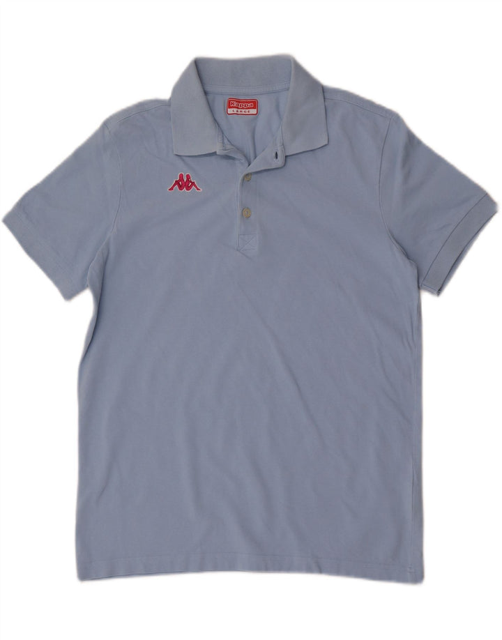 Cămașă polo pentru bărbați Kappa, mare, albastru, bumbac