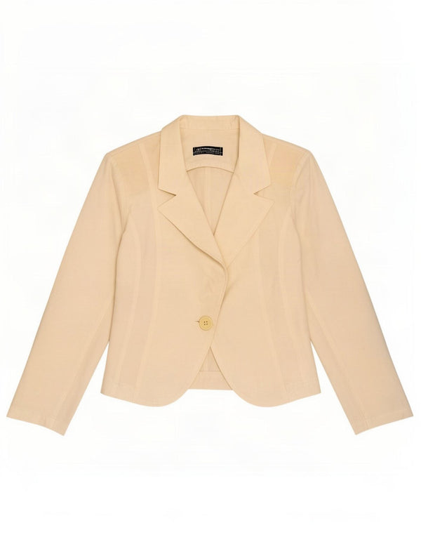 Jachetă Blazer pentru femei Rinascimento cu 1 nasture UK 6 XS alb