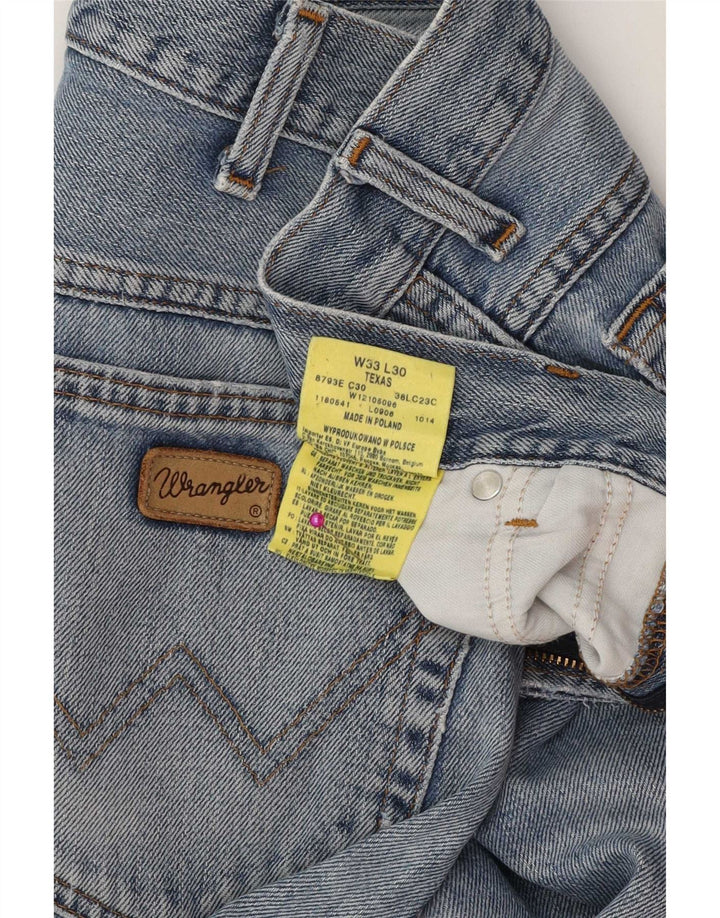 Blugi drepti pentru bărbați Wrangler W33 L30 Bumbac albastru