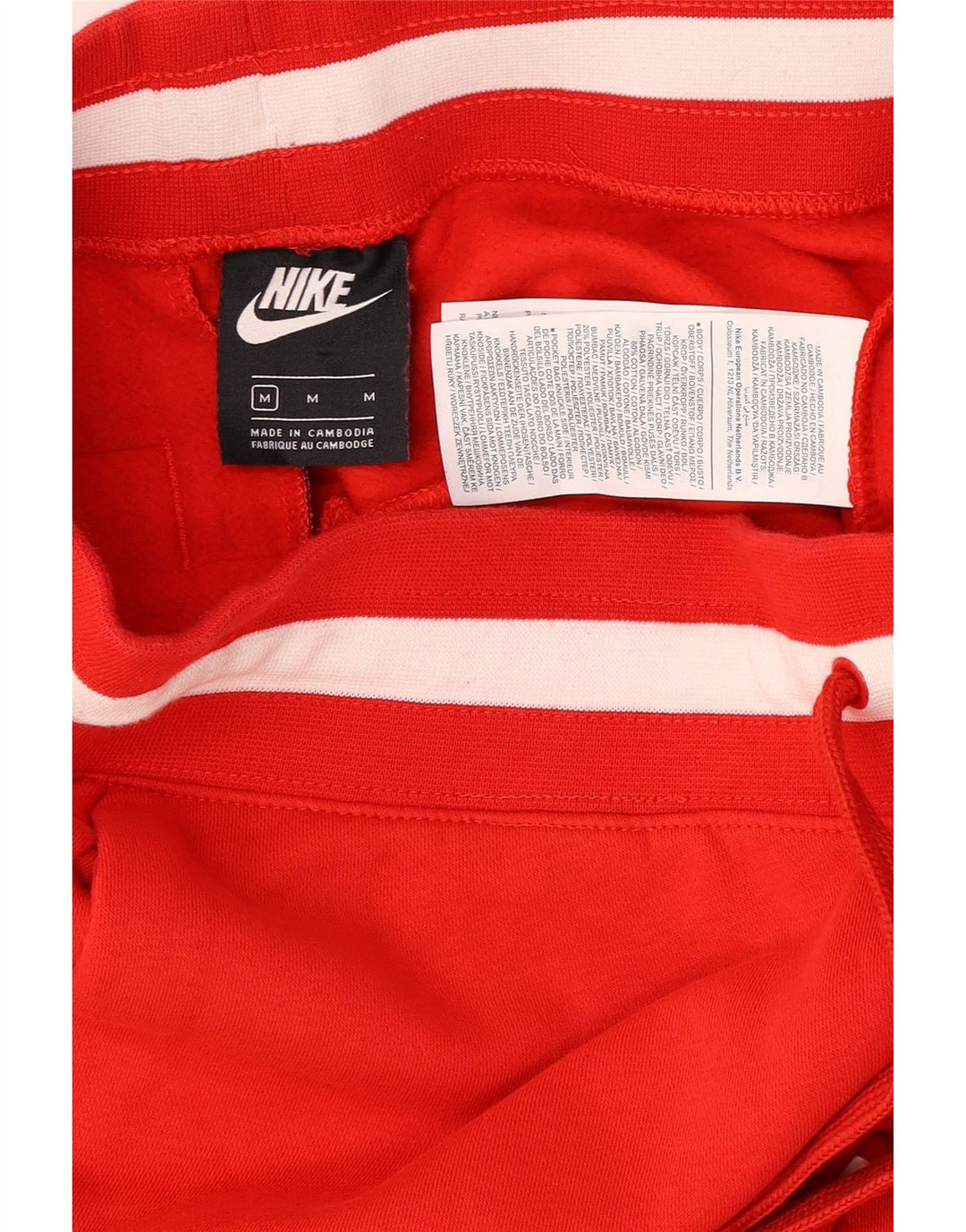 Pantaloni de trening grafic Nike pentru bărbați Pantaloni de jogging, roșu mediu, bumbac color bloc
