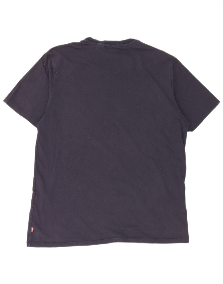 Tricou grafic pentru bărbați Levi's Top mare din bumbac bleumarin