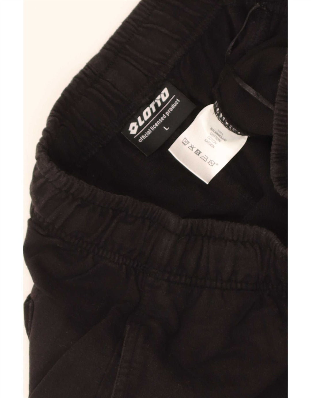 Pantaloni scurți sport Lotto pentru bărbați, mari, negru, bumbac
