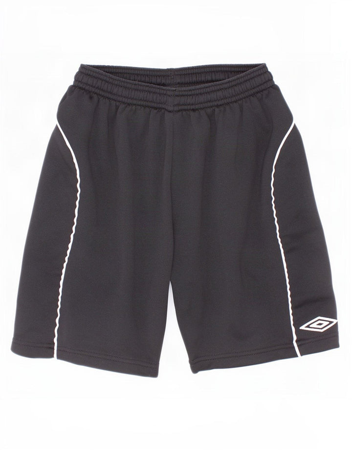 Pantaloni scurți sport grafic pentru băieți Umbro 9-10 ani, negru, poliester