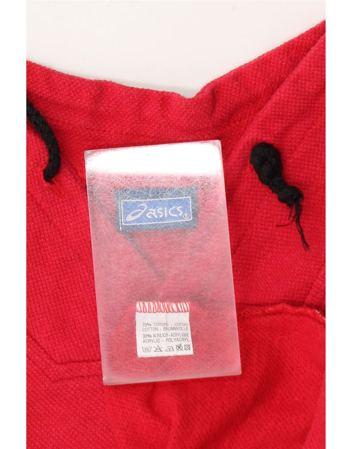 Top grafic supradimensionat pentru bărbați Asics, cu mânecă lungă, 2XL, bumbac color bloc, roz