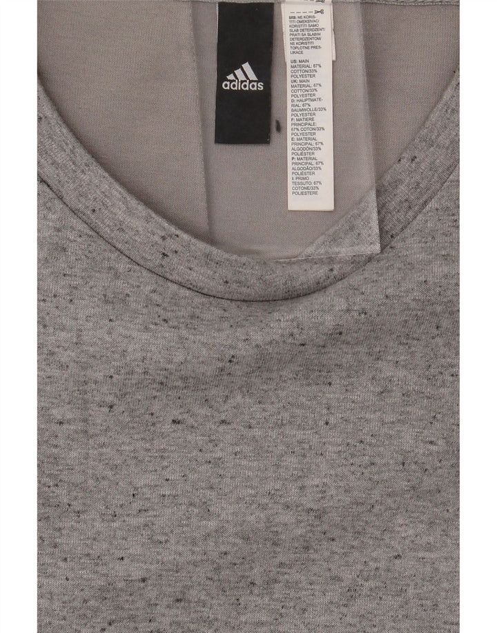 ADIDAS Mens Sweatshirt Jumper Medium Grey Cotton Vintage Adidas and Second-Hand Adidas from Messina Hembry 