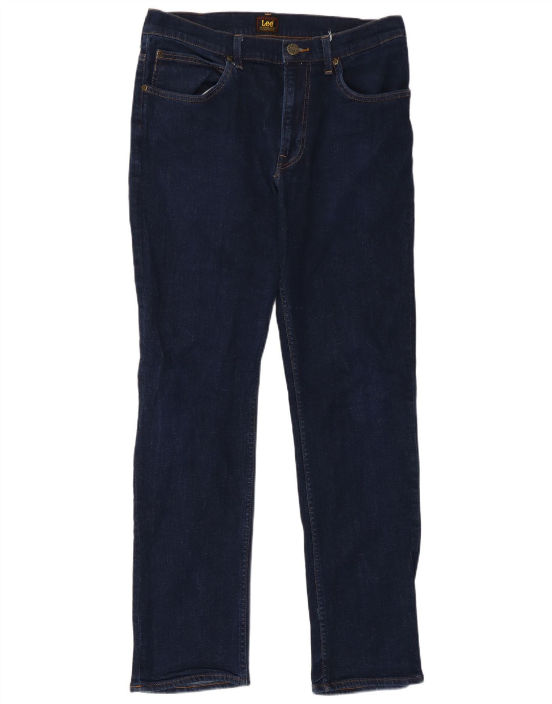 Blugi drepti Brooklyn pentru femei Lee W33 L29 Bumbac bleumarin