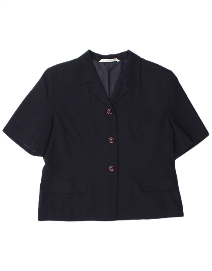 Marks & Spencer jachetă cu mânecă scurtă pentru femei UK 18 XL bleumarin