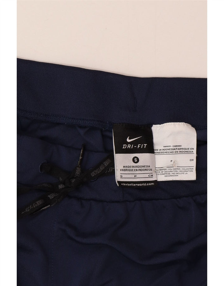 Pantaloni scurti sport Nike Dri Fit pentru femei UK 8 Small, bleumarin, poliester