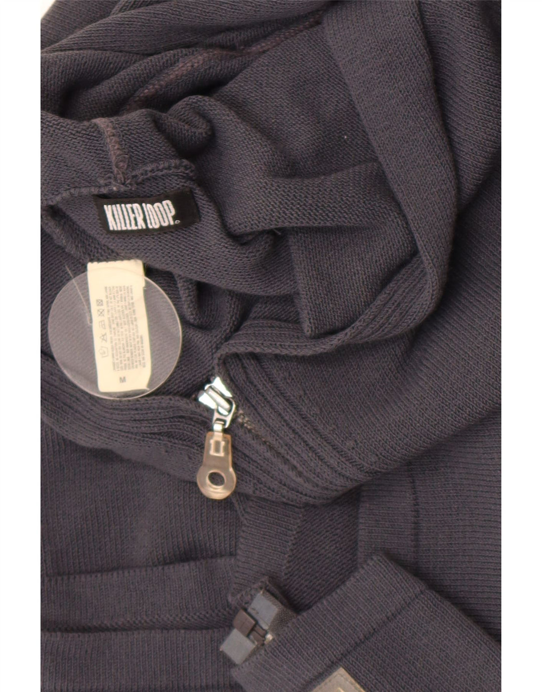 Pulover cardigan cu glugă Killer Loop pentru femei UK 12 Medium Bleumarin