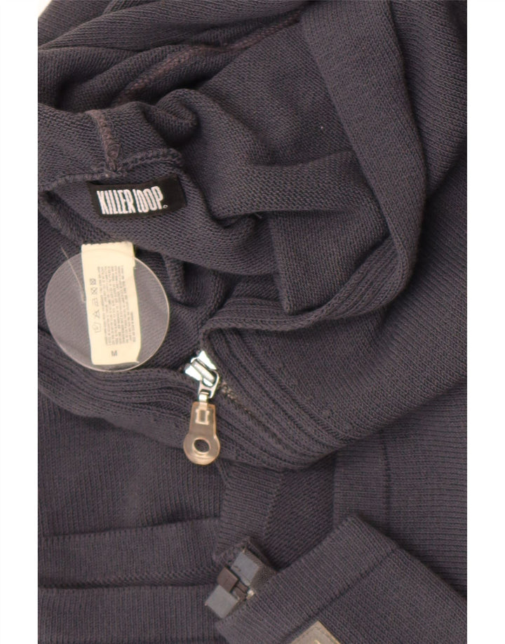 Pulover cardigan cu glugă Killer Loop pentru femei UK 12 Medium Bleumarin
