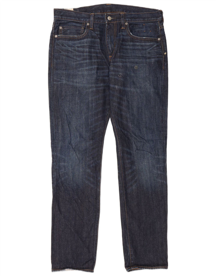 Blugi slim pentru bărbați J. Crew L33 L32 Bumbac bleumarin